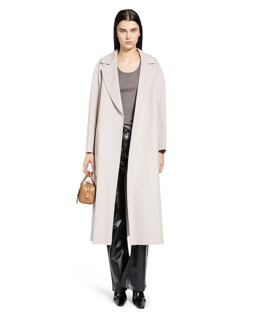Max Mara Gray Wool Broadcloth T-Shirt