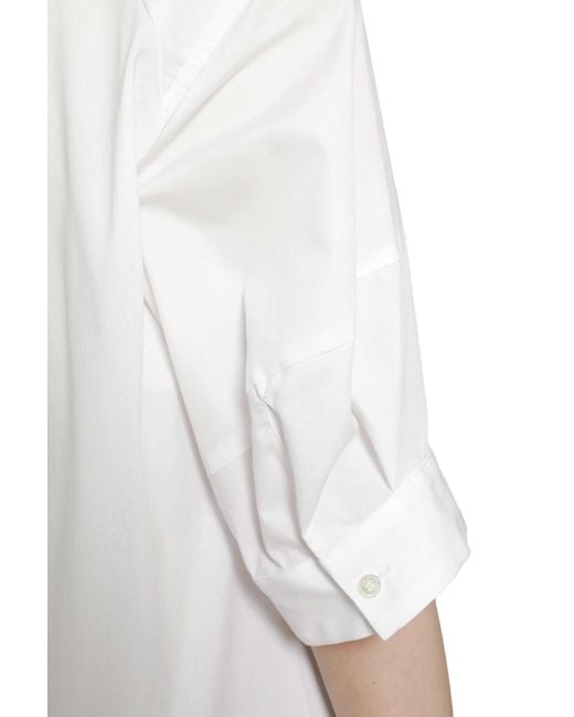Sacai Black Poplin X Cotton Jersey T-Shirt