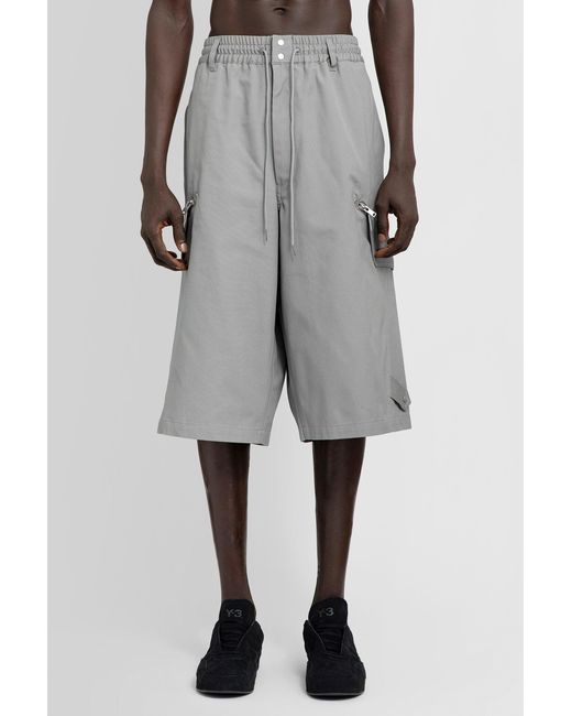 Y-3 Gray Shorts for men