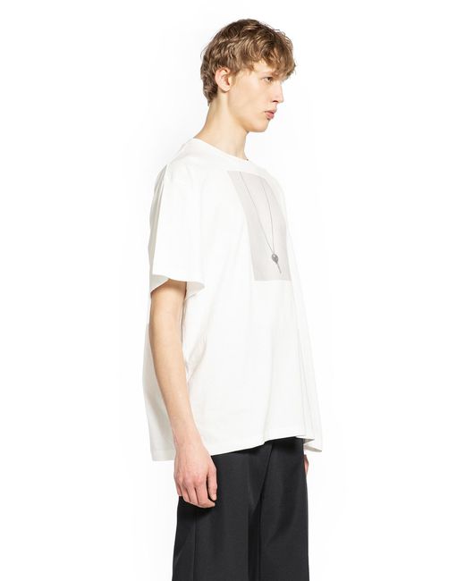 MM6 by Maison Margiela White Key T-Shirt for men