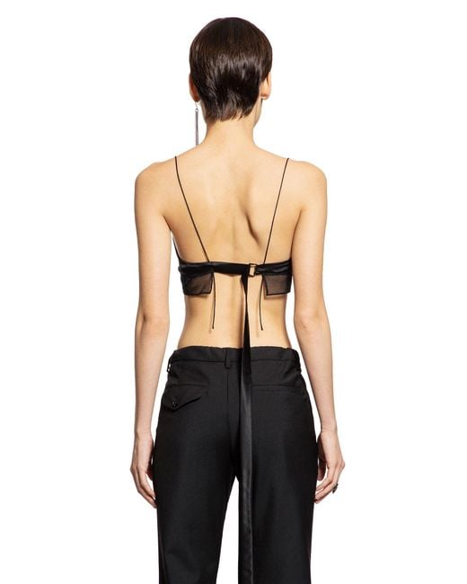 Ann Demeulemeester Black Abelina Bra