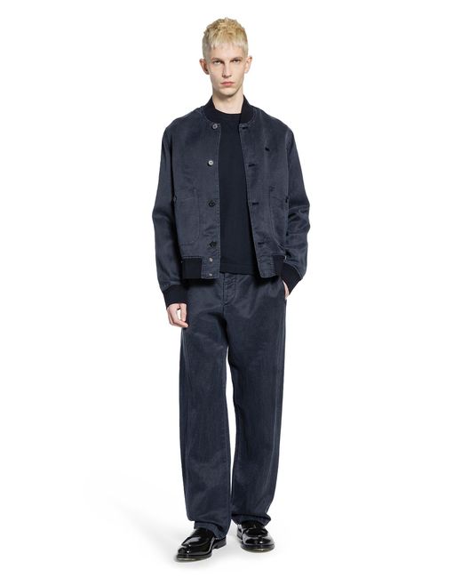 Massimo Osti Studio Blue Nylon Silk Bomber for men