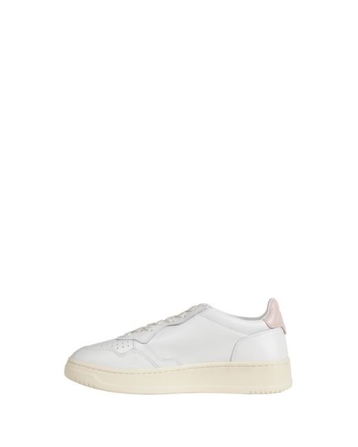 Autry White Medalist Low Sneakers