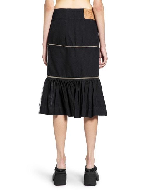 VAQUERA Multicolor Painted Workwear Skirt