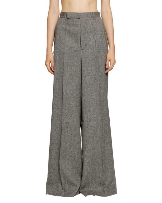 Rick Owens Gray Tower Wide Tailored Pants