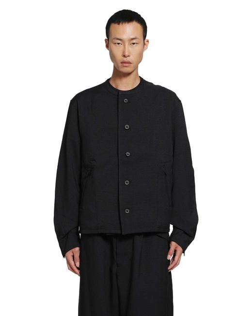 Y-3 Black Sport Uniform Collarless Blouson for men