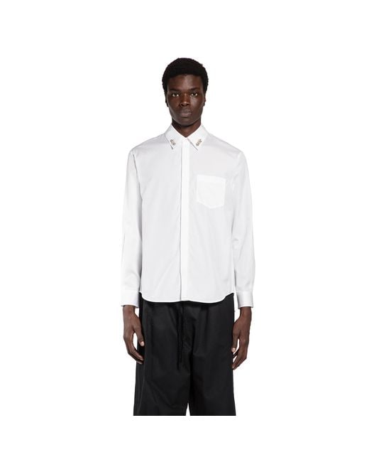 Simone Rocha White Classic Shirt With Embroidery for men