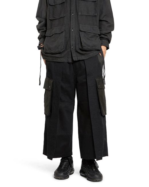 Maharishi Black M42 Hakama Cropped Track Pants for men