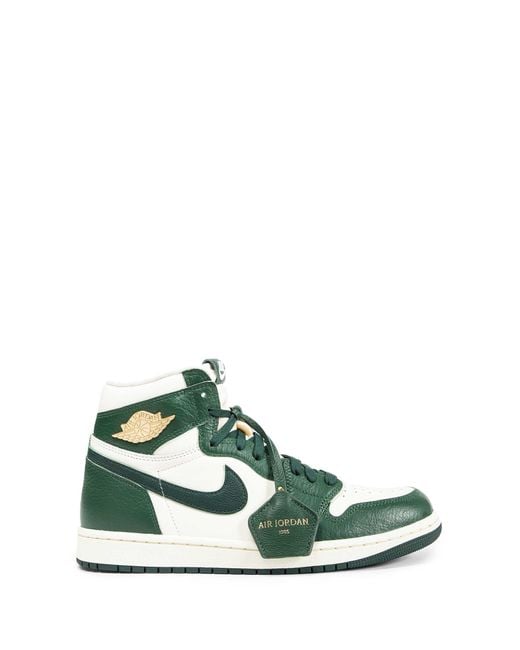 Nike Green Air Jordan 1 Retro High Sneakers for men