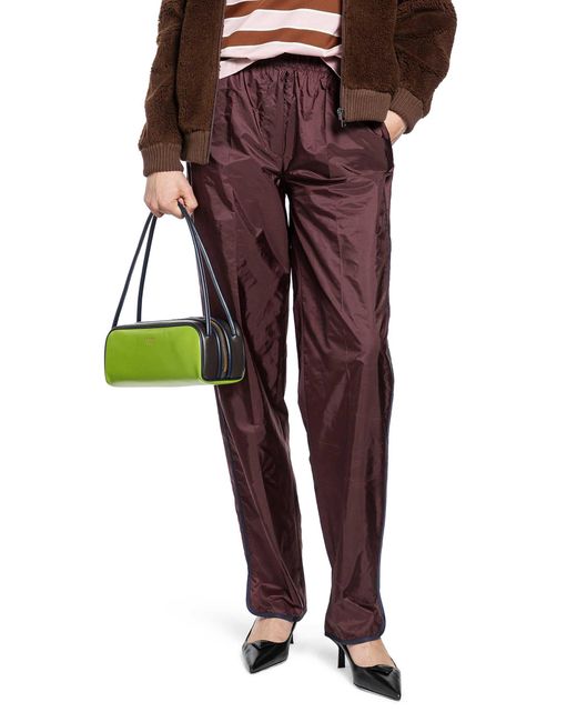 Prada Red Re-Nylon Pants