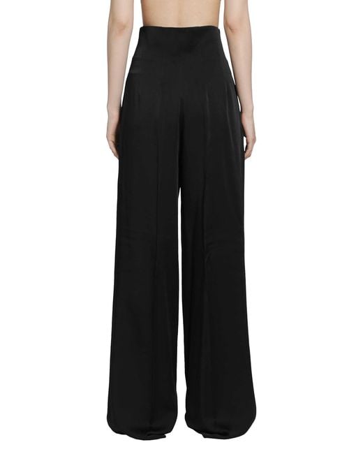 RETORI Black Cady High Waisted Pants