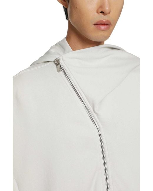Rick Owens Gray Tower Mountain Hun Hoodie for men