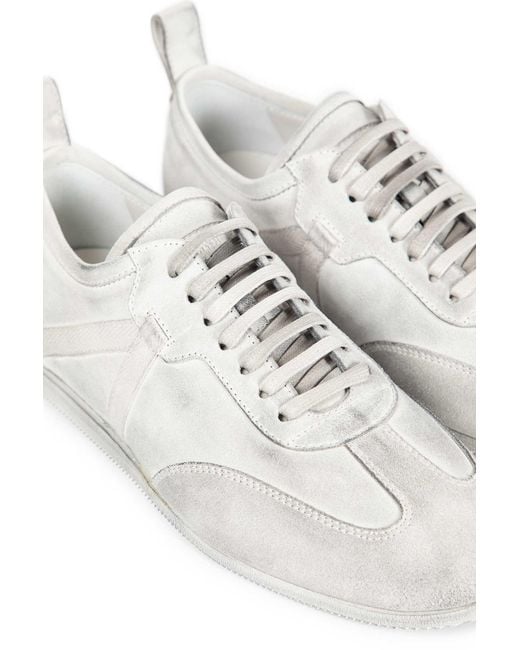 Ann Demeulemeester White Siru Low-Top Boxing Sneakers