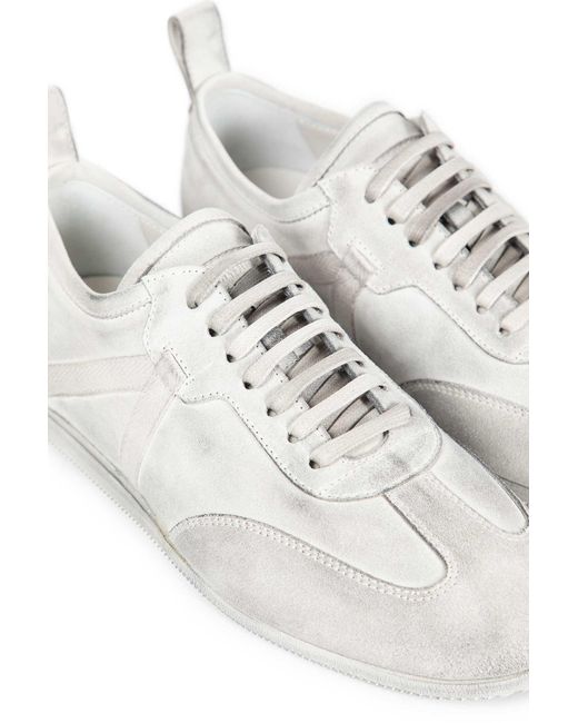 Ann Demeulemeester White Siru Low-top Boxing Sneakers