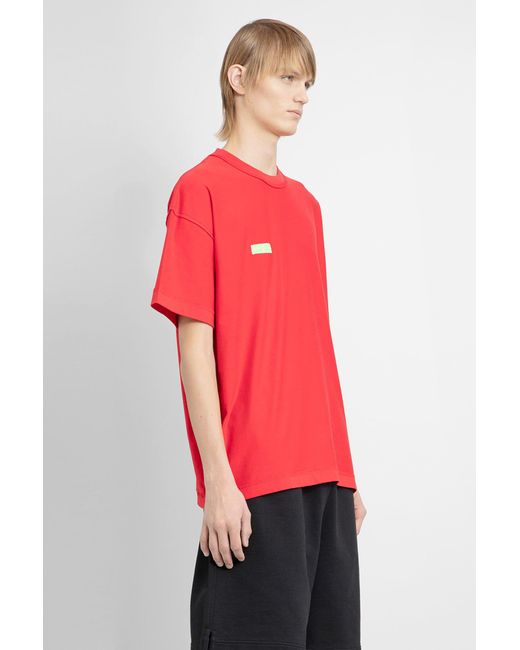 Vetements Red Vetets T-shirts for men