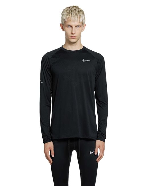 Nike Black Dri-Fit Adv Long Sleeve Running Top for men