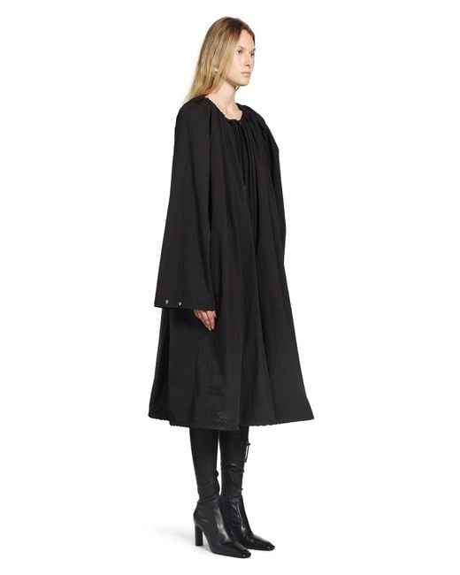 Totême  Black Gathered Parachute Coat