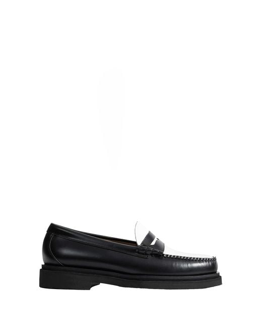 G.H.BASS Black Weejuns Step Larson Penny Loafers for men