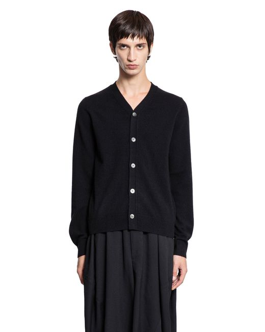 Comme des Garçons Black Lambswool Cardigan for men