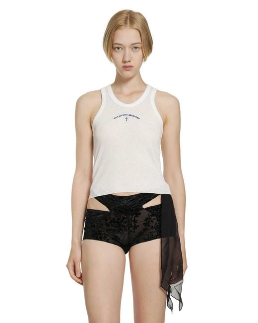 Daisy London Black Soft Washed Rib Tank