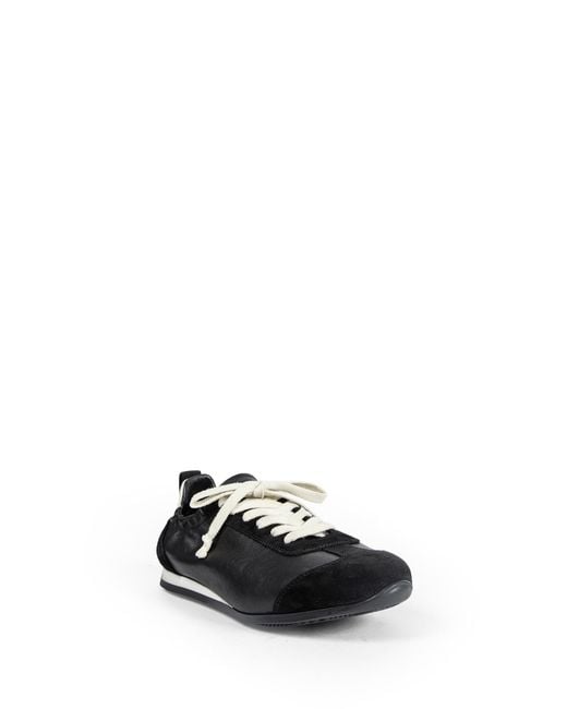Uma Wang Black Lace-Up Sneakers