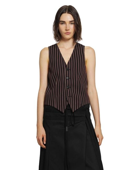 Ann Demeulemeester Black Stanse Classic Waistcoat