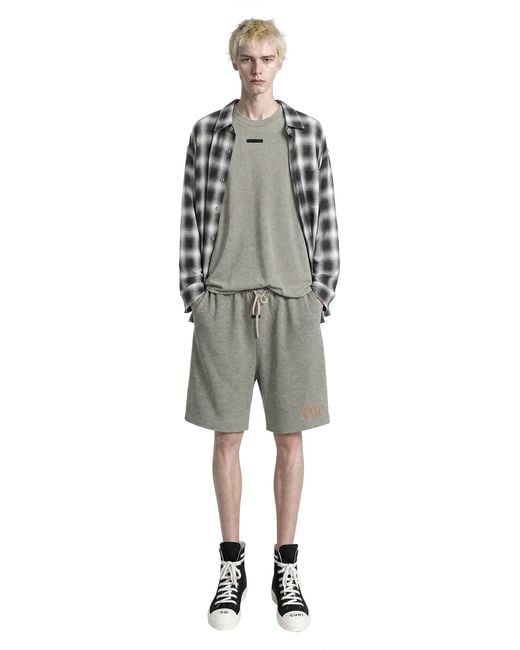 Fear Of God Gray Heavy Jersey 90's Sweatshorts for men