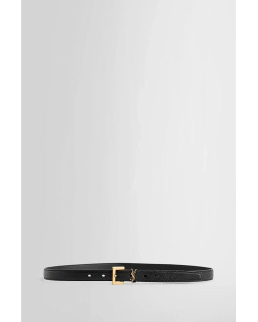 Saint Laurent White Belts