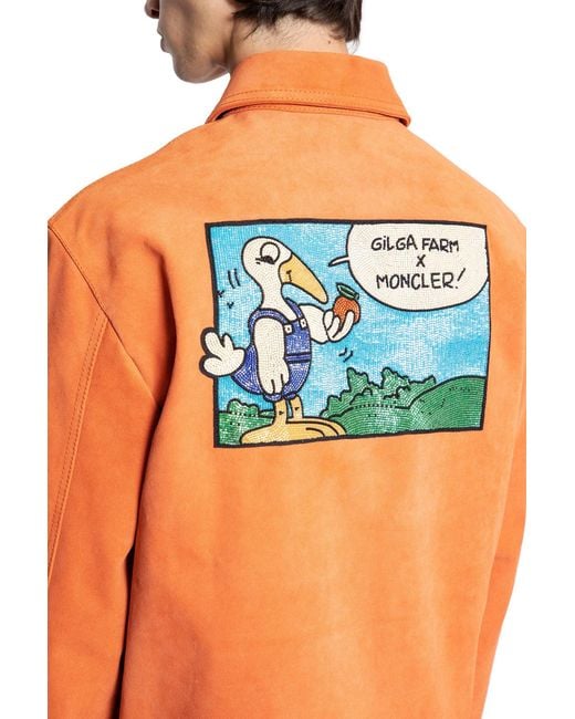 Moncler Genius Orange Gilga Farm Collaboration Navel Jacket for men