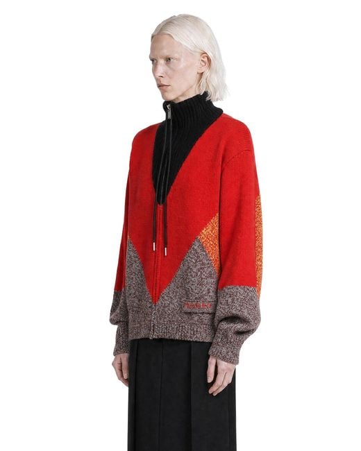 Marni Red 'M' Wool Cashmere Jacket
