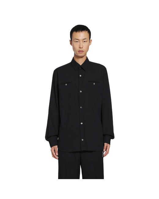 Undercover Black Cotton Gauze Shirt for men