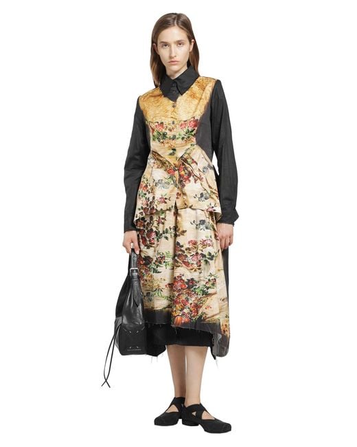 IA London Black Margaret Gathered Midi Skirt