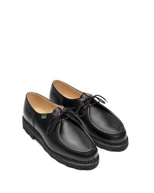 Paraboot Black Michael Derby Shoes for men