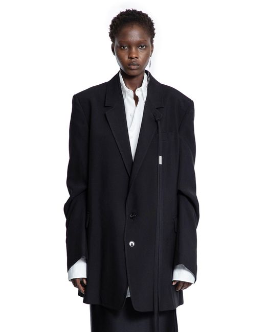 Ann Demeulemeester Blue Agnes High Comfot Tailored Blazer