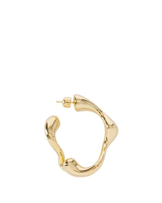 Maria Black Metallic Splash Hoop Large Earring