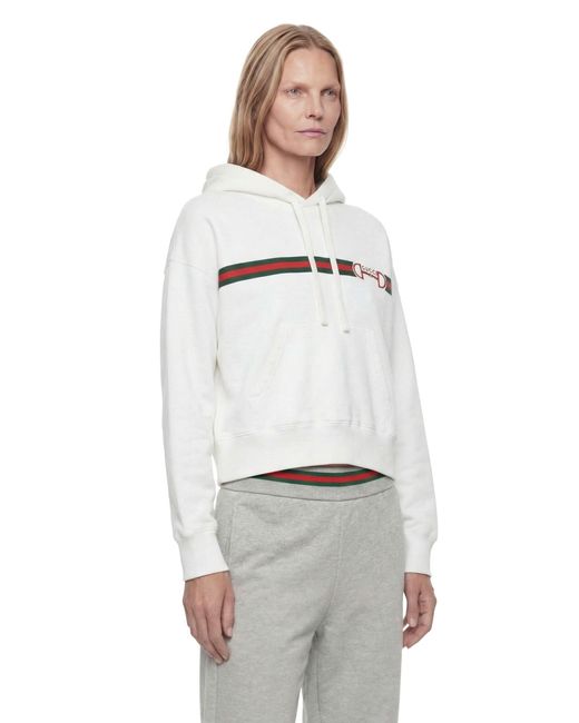 Gucci White Hoodie Sweatshirt