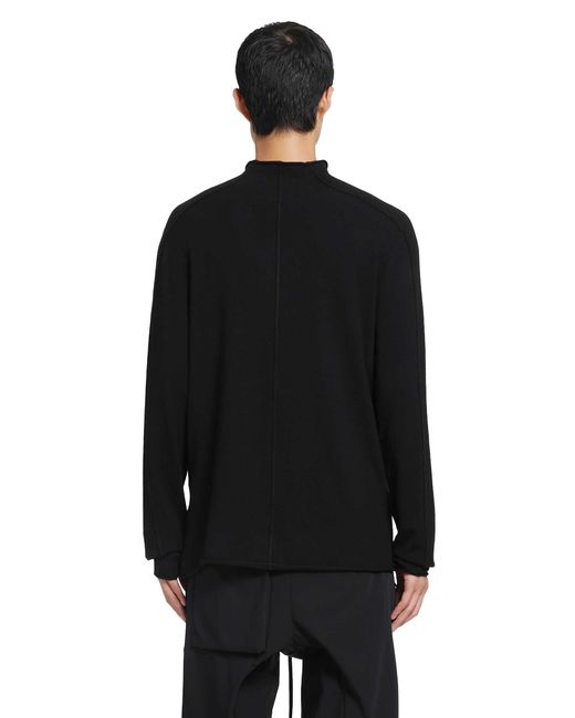 Thom Krom Black Knit Cashmere-Blend Sweater for men