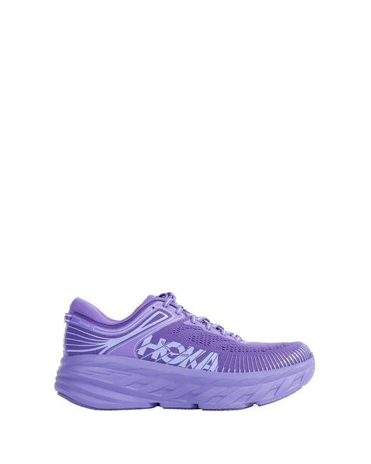 Hoka One One Purple Bondi 7 Sneakers