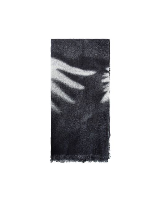 Ann Demeulemeester Blue ''doves'' Print Vesta Scarf