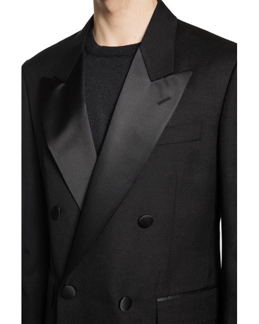 Lardini Black Double-Breasted Suit for men