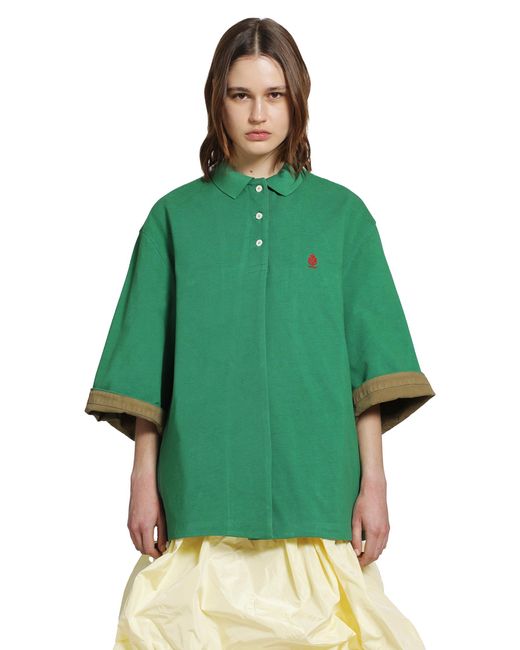 Prada Green Old Piqué Blouson Jacket