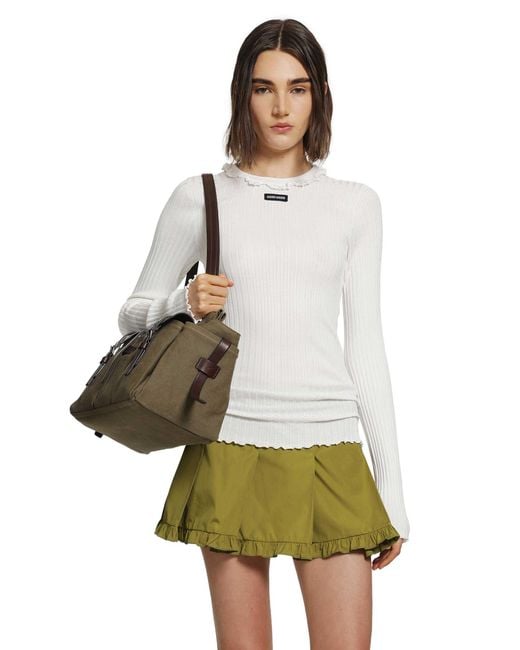Miu Miu Green Silk Sweater
