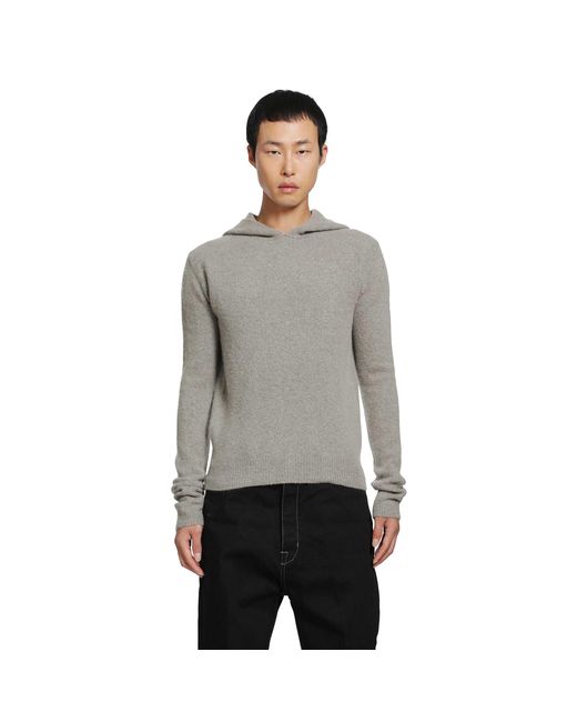 Rick Owens Gray Tower Hooded Pulll for men
