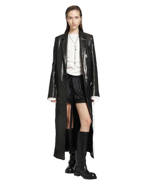 Ann Demeulemeester White Dot Wrinkled Long Sleve Top