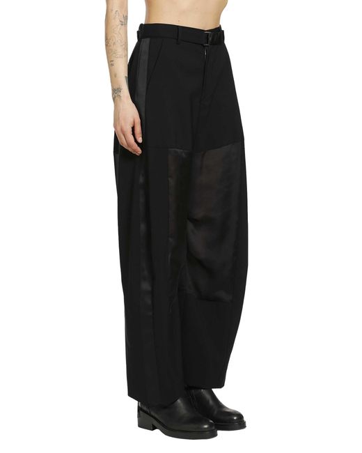 Sacai Black Wool Suiting Pants