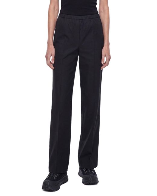 Moncler Black Cotton Poplin Pants