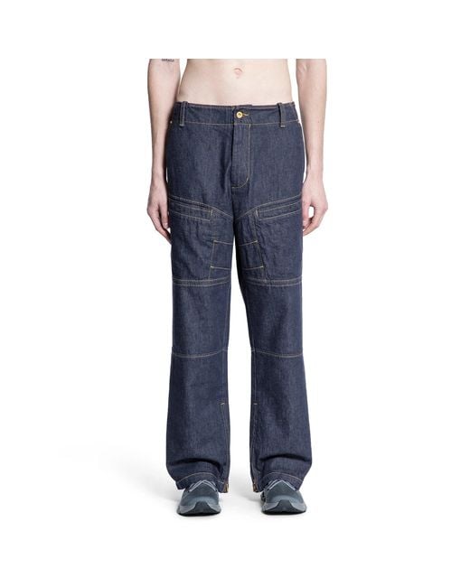 Moncler Genius Blue Mercedes-Benz By Nigo Collaboration Workwear Jeans for men