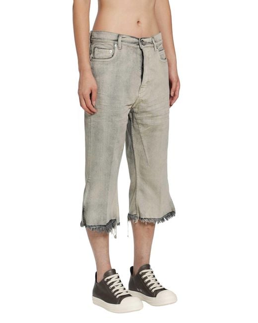 Rick Owens Gray Tower Bolan Cutoffs for men