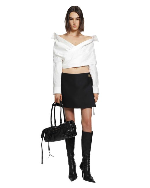Balenciaga White Wrap Shirt