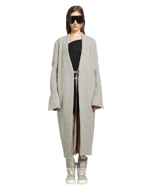 Rick Owens Gray Tower Soft Cyclops Coat